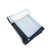 Clear Tarps Heavy Duty, Waterproof Tarpaulin Cover Greenhouse Garden Plant Patio 5 x 6.5FT